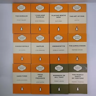 Penguin Classic Orange / Olive Book Bundle - Pick And Buy - Bulk Discount • $16.28