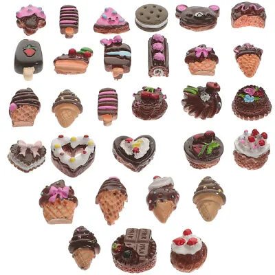 Artificial Cupcake Models 30pcs Realistic Faux Food Props • £8.99