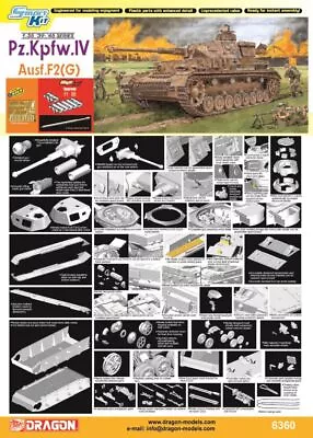 £59.99 • Buy Dragon 1:35 6360 Pz.Kpfw.IV Ausf.F2(G) Model Military Kit