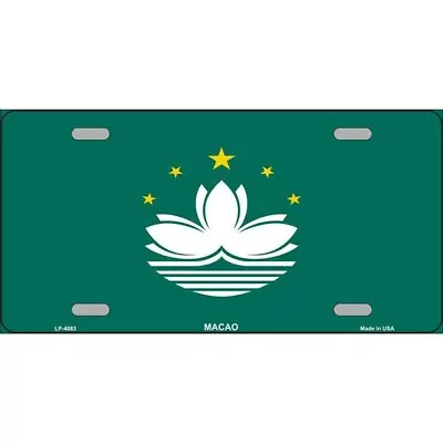 Macao Flag License Plate Metal Sign Plaque Art Car Truck Wall Home Decor • $19.98