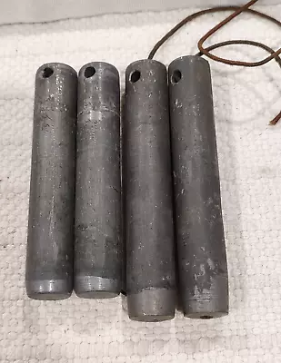 Four (4) Vintage Lead Window Sash Weights About 1.2 Lbs Each. • $27.50