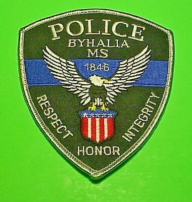 Byhalia  Mississippi  Ms  1846  Respect Honor Integrity  4 3/4   Police Patch • $7