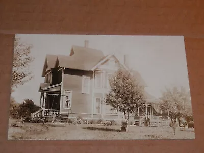 La Fayette Il - 1907-1910's Real Photo Postcard - Miner's Residence - Mr. Miner • $19.75