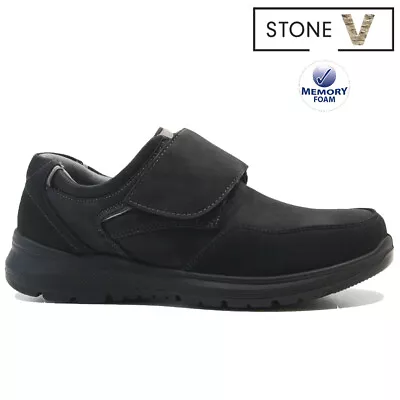 Mens Memory Foam Shoes Wide Fit Easy Touch Walking Orthopaedic Casual Formal New • £11.95