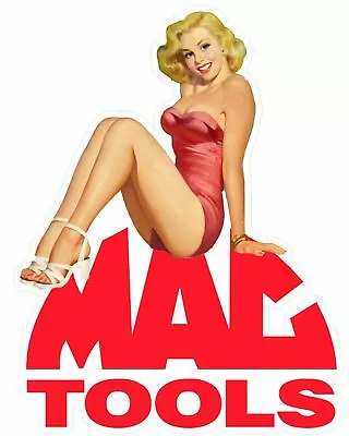 Mac Tools Sticker Decal Sexy Girl Mechanic Toolbox Sign Chest Usa • $4.95