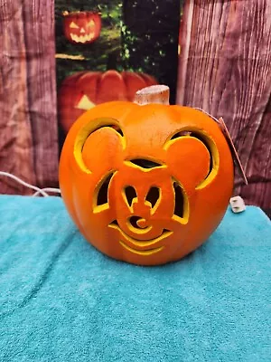 Vintage Mickey Mouse Pumpkin Light Foam Halloween Disney Jack O Lantern Rare • $49.99