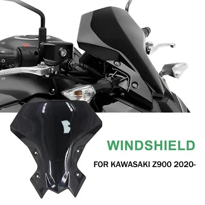 Motorcycle Windscreen Wind Shield Deflectors Visor For KAWASAKI Z900 2020- Black • $40.89