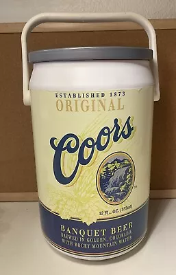 Vintage Coors Banquet Cooler Kooler Kraft 14”x9” Insulated Beer Can With Handle • $120