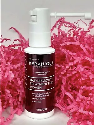 Keranique Hair Regrowth Treatment 2% Minoxidil New! 1 Month Supply Exp 2024 • $22