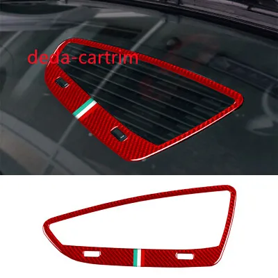 Red Carbon Fiber Dashboard Air Vent Trim For Alfa Romeo 159 Brera Spider 2004-11 • $43.75