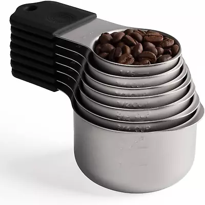 Magnetic Measuring Cups Set Stainless Steel Heavy Duty Metal Measuring Cups For • $49.66