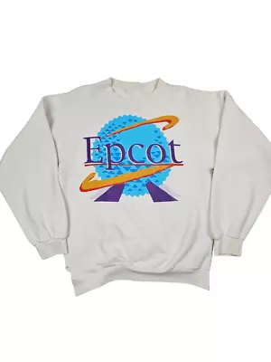 Vintage 1980s Walt Disney World Epcot Center Sweatshirt Size S/M • $37.99