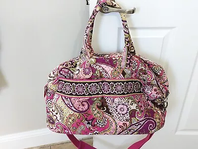 Vera Bradley Large Duffel Bag In Very Berry Pink Paisley Pattern (Retired) • $34