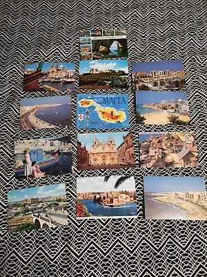 £3.99 • Buy Malta Postcards, 13 Cards From 1991