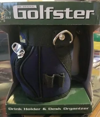 The Original Golfster Drink Holder/Desk Organizer - Blue Mini Gold Bag  • $6.99