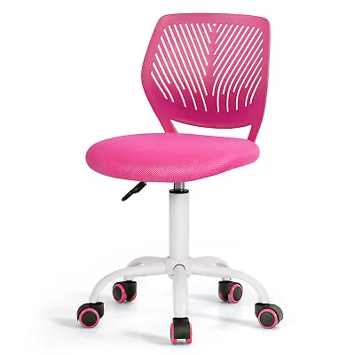 Office Desk Chair Adjustable Mid-Back Swivel Children Study Chair Armless Seat • $80.95