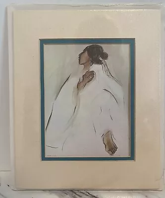 R C Gorman Print Matted “Turquoise Earring” Sealed In Original Packaging Navajo • $14.50