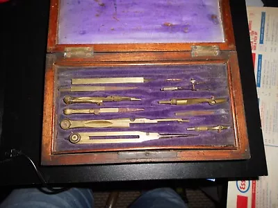 £14.90 • Buy Vintage Set Of Daughtsmans Engineers Architects Precision Compass Drawing Set
