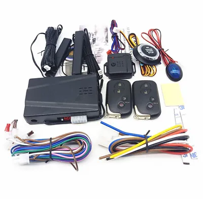 Car One-button Start Keyless Entry Engine Alarm System Remote Starter Stop Kit • $83.60