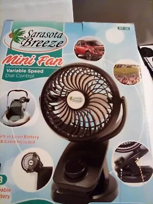 New Sarasota Breeze Mini Fan Variable Speed Free Shipping • $37.99