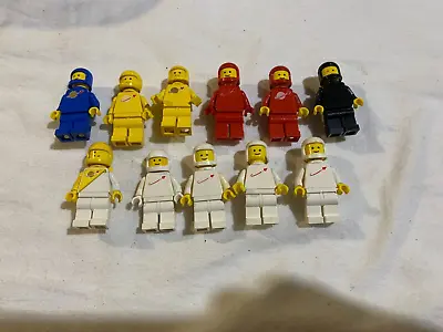 LEGO Bulk Lot Of 11 Classic Space Minifigures Spaceman Black Red White Blue • $120