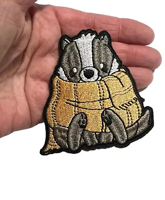 Badger Iron-on Patch Embroidered Applique Fabric Badger Patch Clothes Patches • £5.99