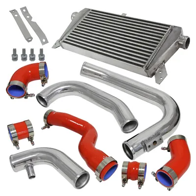 Upgrade Front Mount Intercooler Kit For Audi A4 1.8T Turbo B6 Quattro 02-06 Red • $249.95