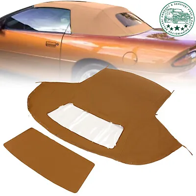 Tan Soft Top With Plastic Window For Chevrolet Camaro Convertible 1994-2002 • $75.90