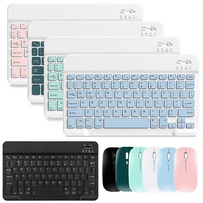 Bluetooth Keyboard Mouse For Samsung Galaxy Tab A8 10.5 X200 X205 (2022) Tablet • £10.99