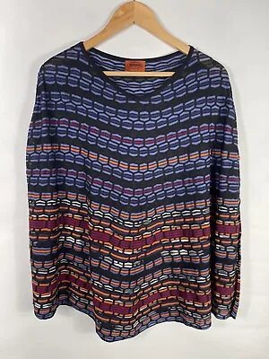 Missoni Women’s One Size Multicolor V-Neck Viscose Blend Knit Poncho • $99.99