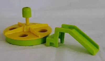 Vintage Fisher Price Little People Playground Set Merry Go Round Slide • $9.99