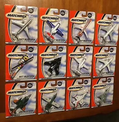 2000 Matchbox Sky Busters American Aircraft (Complete Set Of 12) - New In Pkg • $90