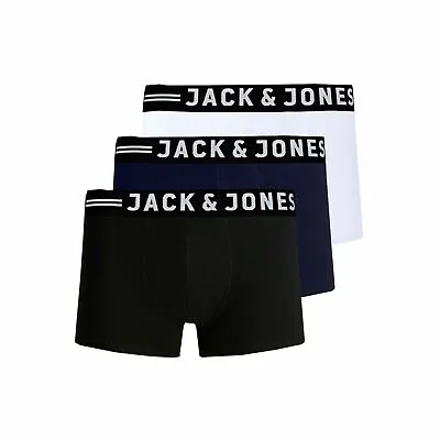 £14.95 • Buy Jack And Jones Boxer Shorts 3 Pack Jersey Trunks Boxers RRP £22