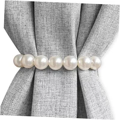 Curtain Tie Backs For Curtains ABS Pearl Beaded Luxury 2 Pearl Bead Rope • $23.49