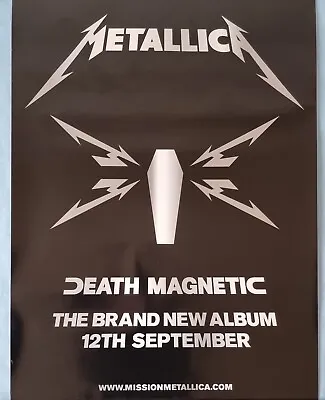 Metallica Death Magnetic Original Promo Poster 70 Cm X 50 Cm  • £9.95