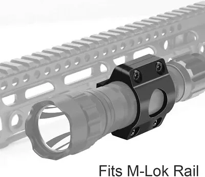 Tactical Offset Light Mount 1  Ring Mount For Flashlight Scope On MLOK Rail  • $10.63