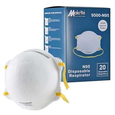 MAKRITE 9500N95 N95 Particulate Respirator Mask • $12.99