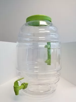 5 Gallon Jug With Lid And Spout - Aguas Frescas Plastic Beverage Dispenser • $12.99