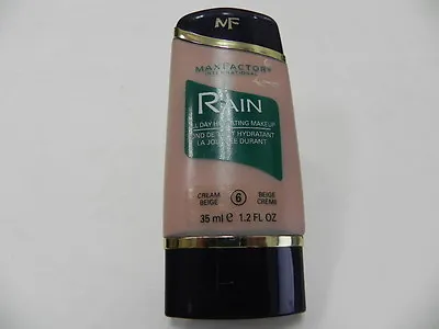 Max Factor Rain Day Hydrating Makeup 1.2 Oz 35 Ml # 6 Cream Beige No Box • $12.99