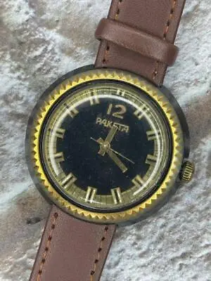 ⌚ Wrist Men's Wrist Watch Raketa Vintage Soviet Watch Mechanical USSR • £61.75