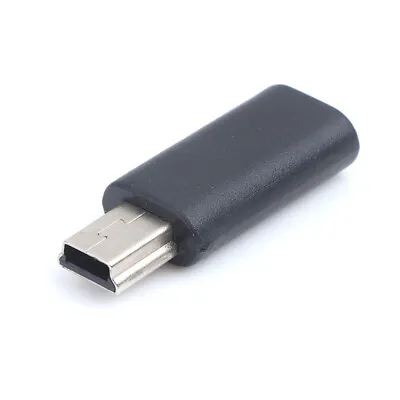 Black Micro USB Female To Mini USB Male Adapter Charger Converter AdaptorLDUK^OR • $1.35