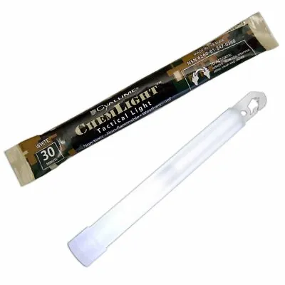 Lot OF 6 Cyalume White Military 6  High Intensity Light Sticks Prepper EXP 2024 • $12.75