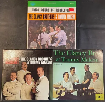 (3) Lp Lot The Clancy Brothers & Tommy Makem-debut-first Hurrah!-songs Of Rebel • $19.99