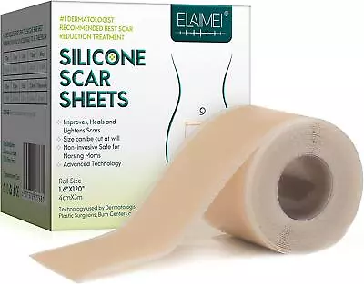 Medical Grade Silicone Scar Sheet Self Adhesive Stretch Removal Tape Treatment • £7.05