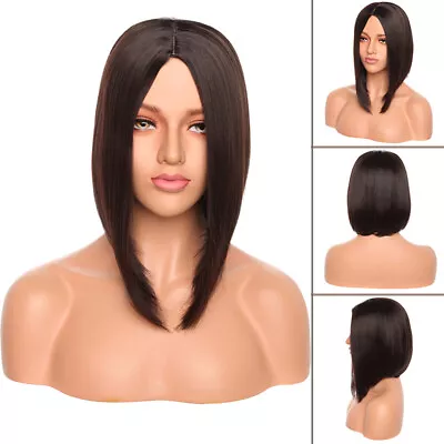 Fashion Women Long/Short Hair Full Wig BOB Natural Ombre Straight Synthetic Wigs • $17.45