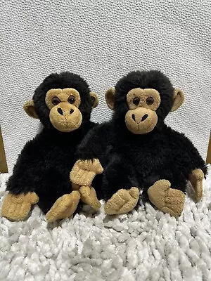 £16 • Buy Keel Toys  Pair Cheeky Monkeys Chimpanzee Plush Soft Toy 12”