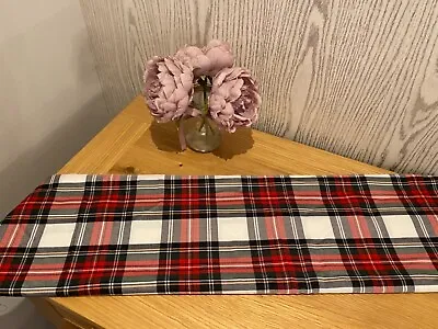 Handmade Lampshade In Red And White Tartan Ceiling Or Lamp Various Sizes • £18.95