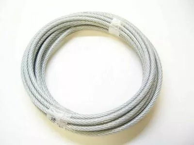 Vinyl Coated Galvanized Steel 5/16 - 3/8 7x19 Wire Rope Cable: 50 100 200 Ft • $179