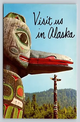 Saxman Indian Village Totem Pole In Alaska Vintage Postcard A199 • $6.95