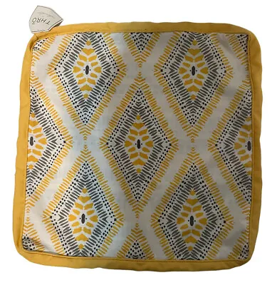Marlo Lorenz Thro Pillow Cover 20 X 20 Yellow Gray Zip New With Tags • $21.22